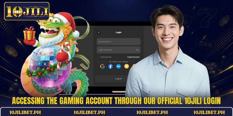 Accessing the gaming account through our official 10JILI login
